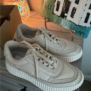Beige Platform Sneakers